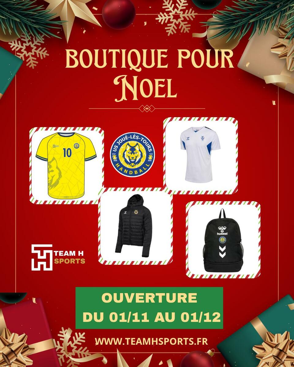 🎄 La boutique de l’USJ Handball ouvre ses portes pour Noël ! 🤾‍♂️🎁